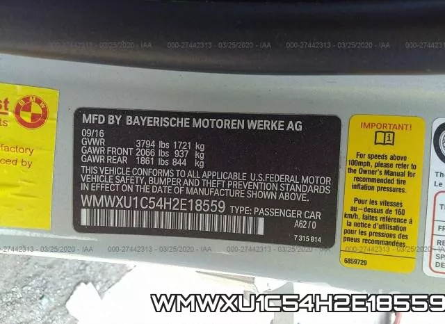 WMWXU1C54H2E18559 фото 10