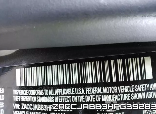 ZACCJABB3HPG39283 фото 10