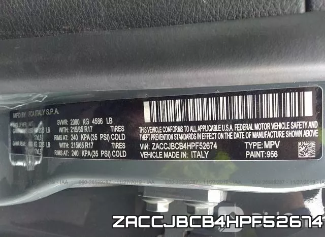 ZACCJBCB4HPF52674 фото 10