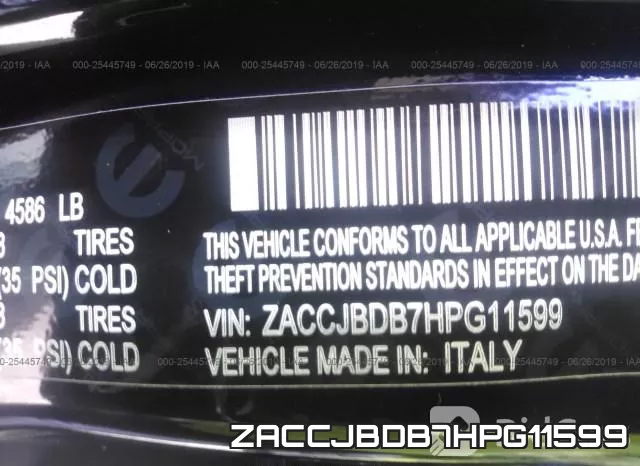 ZACCJBDB7HPG11599 фото 10