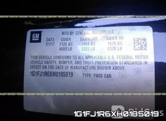 1G1FJ1R6XH0185019 фото 10
