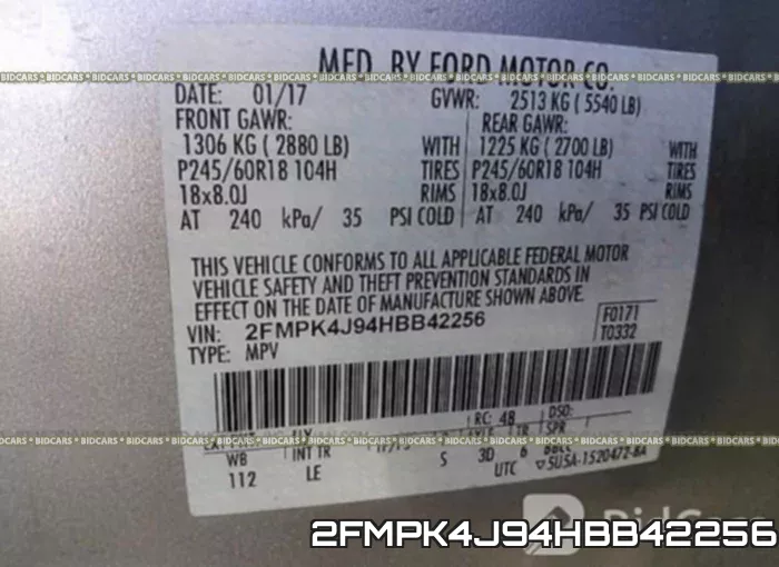 2FMPK4J94HBB42256 фото 10