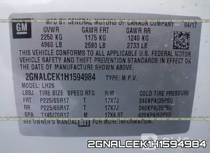 2GNALCEK1H1594984 фото 10