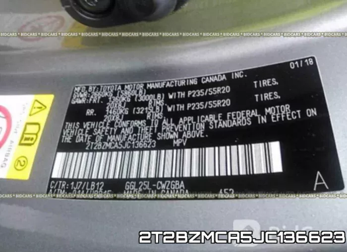 2T2BZMCA5JC136623 фото 10