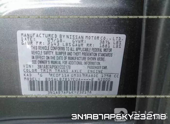 3N1AB7AP6KY232178 фото 10