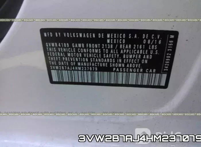 3VW2B7AJ4HM237079 фото 10