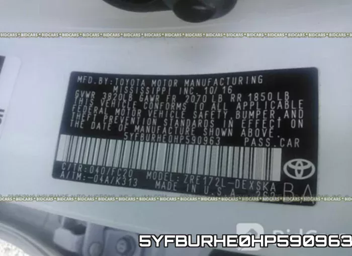5YFBURHE0HP590963 фото 10
