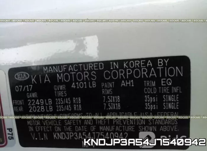 KNDJP3A54J7540942 фото 10