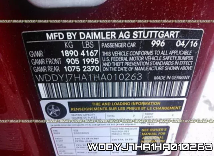WDDYJ7HA1HA010263 фото 10
