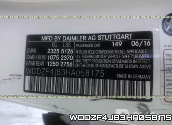 WDDZF4JB3HA058175 фото 10