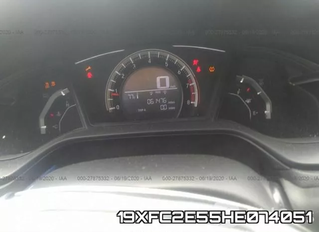 19XFC2E55HE074051 фото 8
