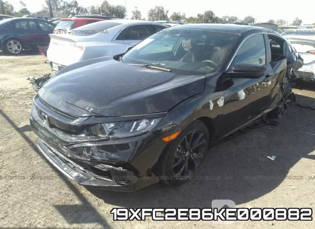 19XFC2E86KE000882 фото 3