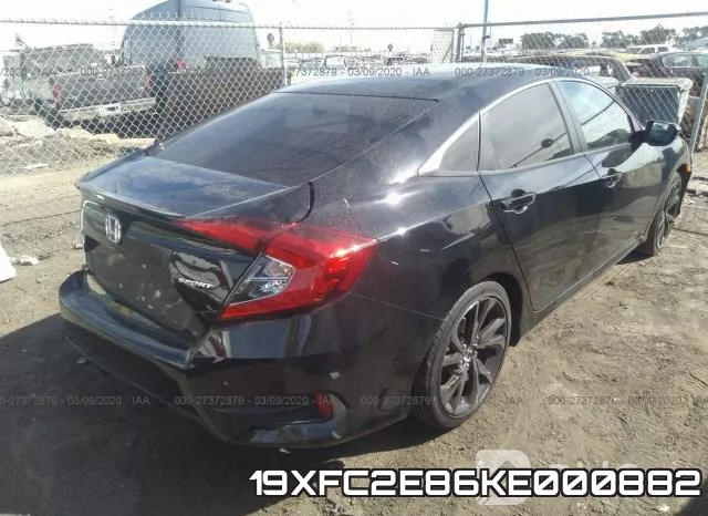 19XFC2E86KE000882 фото 5