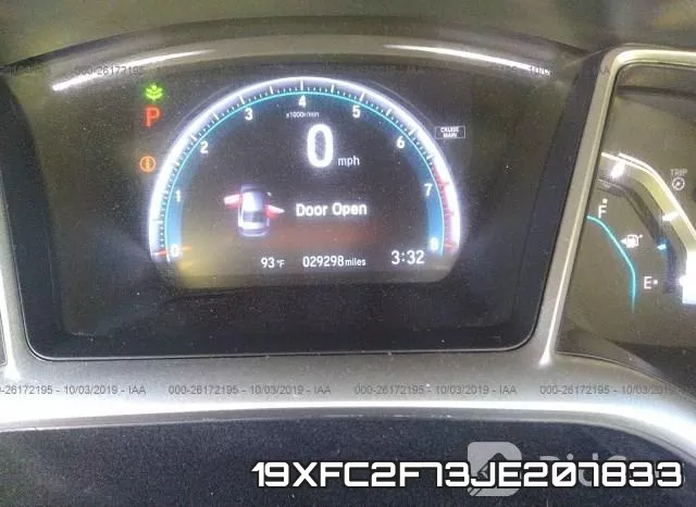 19XFC2F73JE207833 фото 8