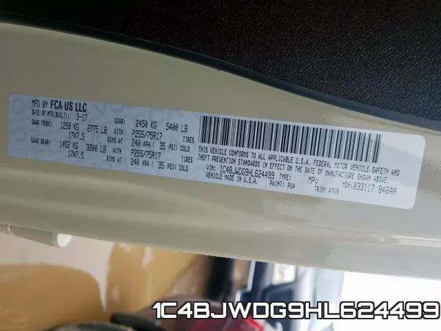 1C4BJWDG9HL624499 фото 2