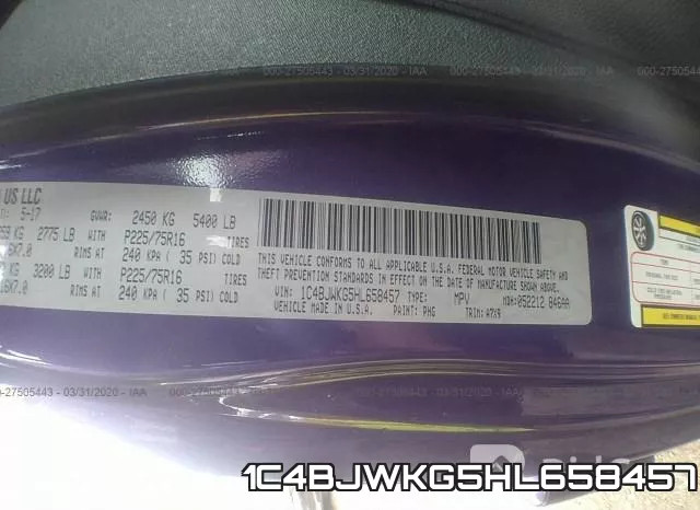 1C4BJWKG5HL658457 фото 10