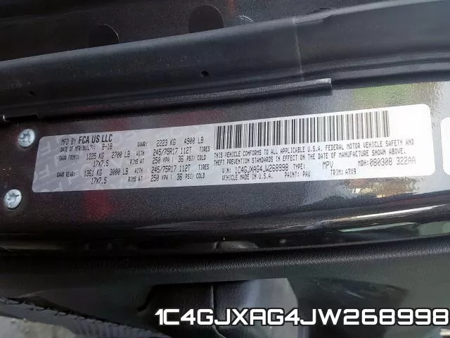 1C4GJXAG4JW268998 фото 2