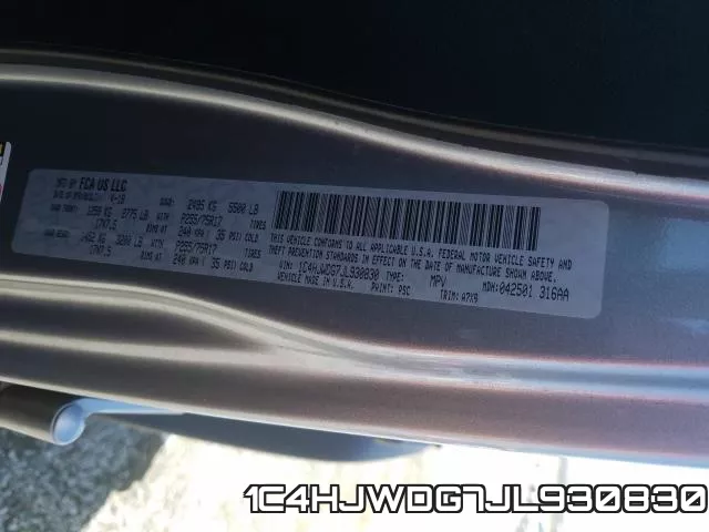 1C4HJWDG7JL930830 фото 2