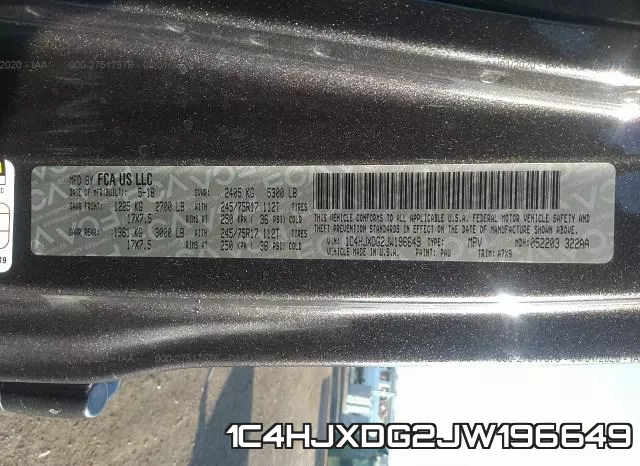 1C4HJXDG2JW196649 фото 10