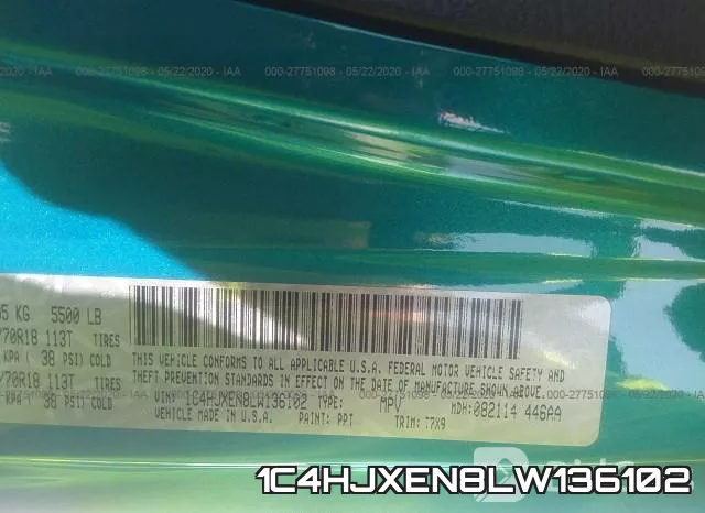 1C4HJXEN8LW136102 фото 10
