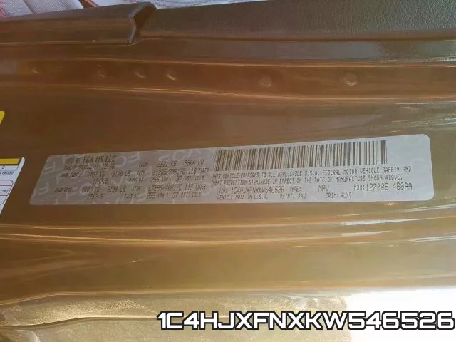 1C4HJXFNXKW546526 фото 2