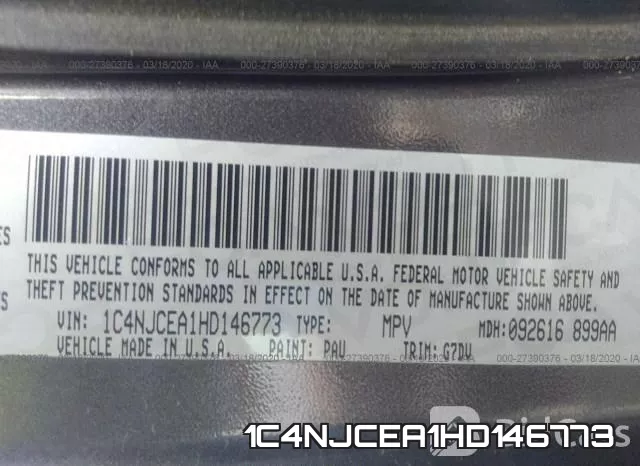 1C4NJCEA1HD146773 фото 10