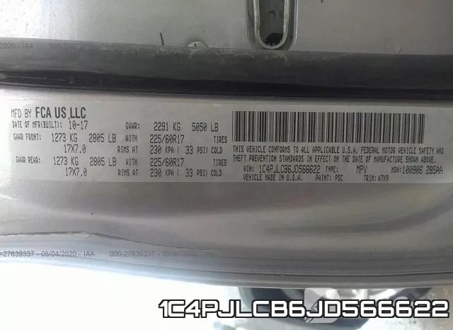 1C4PJLCB6JD566622 фото 10