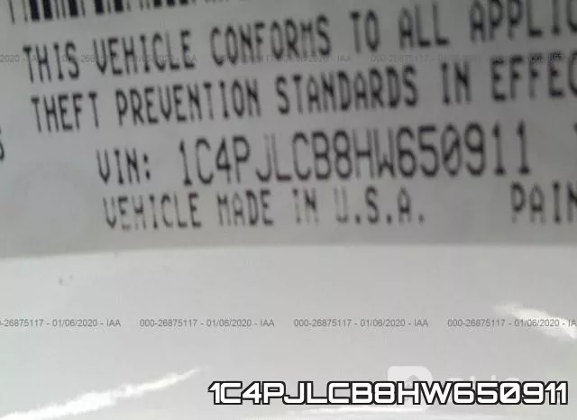 1C4PJLCB8HW650911 фото 10