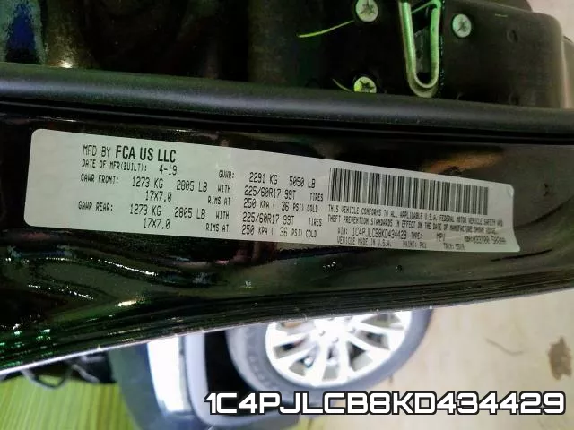 1C4PJLCB8KD434429 фото 2