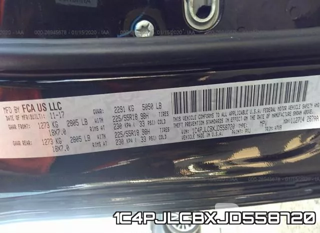 1C4PJLCBXJD558720 фото 10