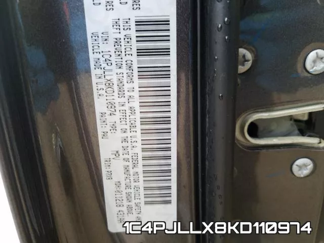 1C4PJLLX8KD110974 фото 2