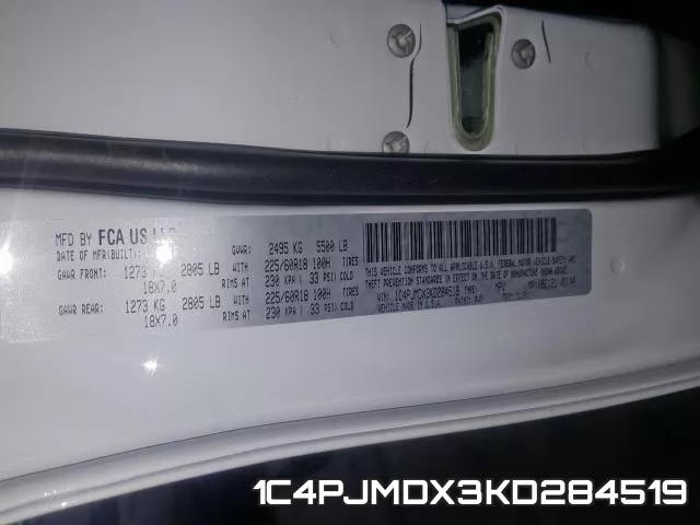 1C4PJMDX3KD284519 фото 2