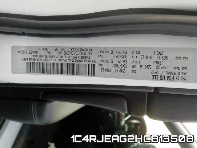 1C4RJEAG2HC813508 фото 2