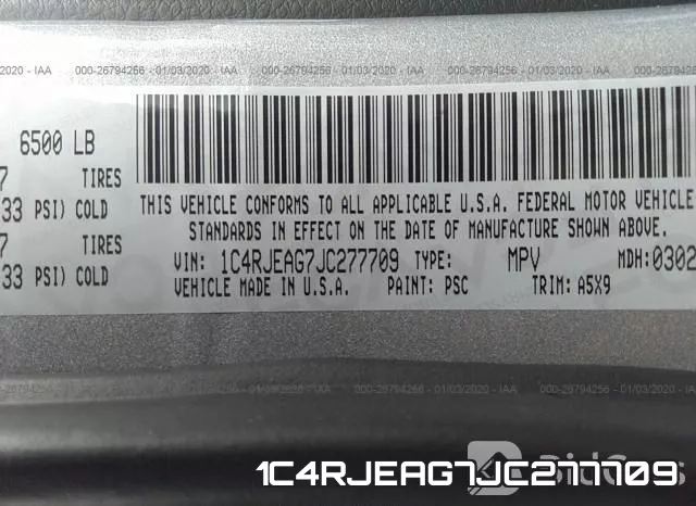 1C4RJEAG7JC277709 фото 10