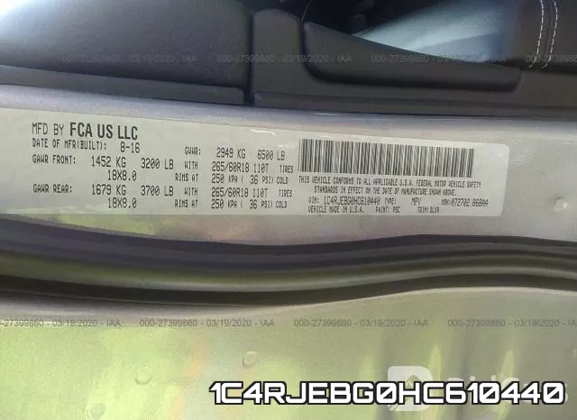 1C4RJEBG0HC610440 фото 10