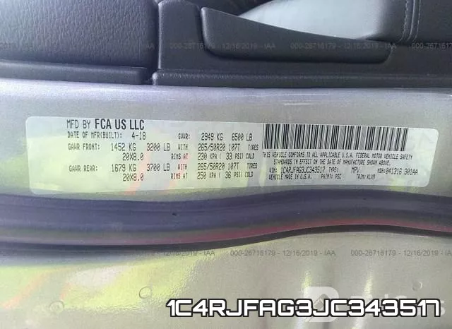 1C4RJFAG3JC343517 фото 10