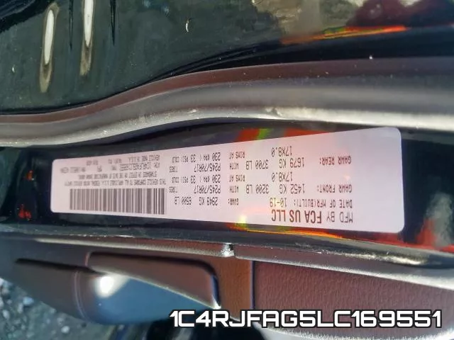 1C4RJFAG5LC169551 фото 2