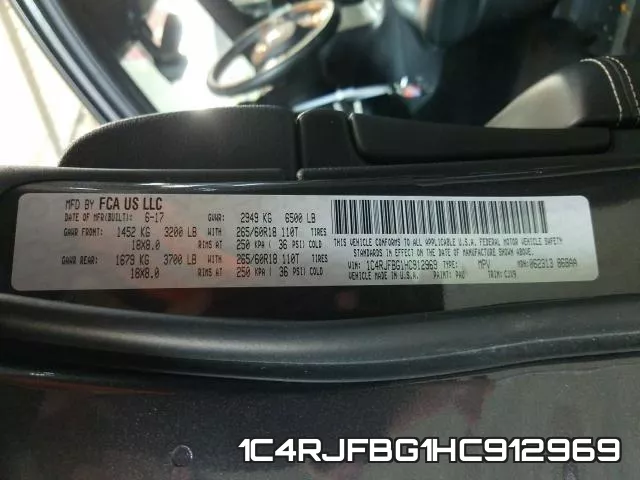 1C4RJFBG1HC912969 фото 2