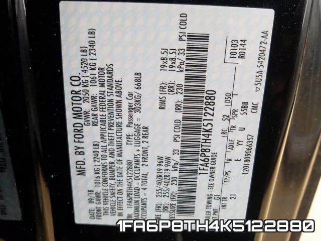 1FA6P8TH4K5122880 фото 2