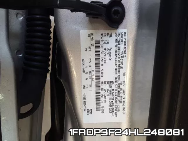 1FADP3F24HL248081 фото 2