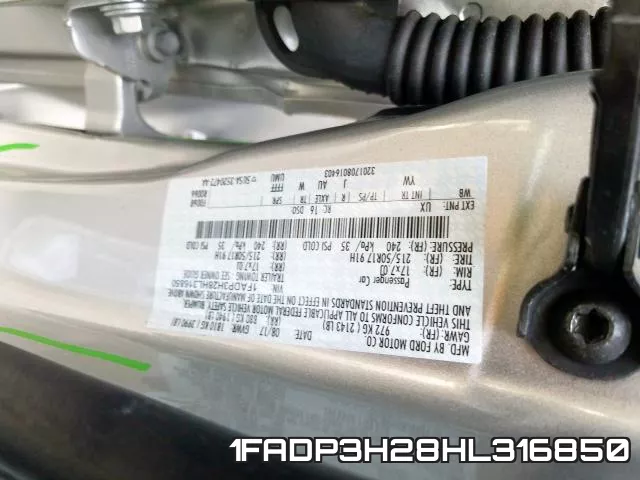 1FADP3H28HL316850 фото 2
