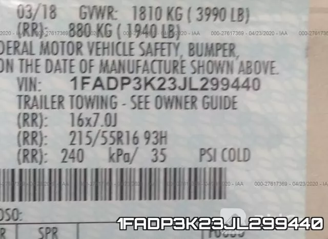 1FADP3K23JL299440 фото 10