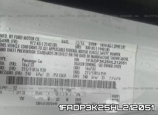 1FADP3K25HL212051 фото 10