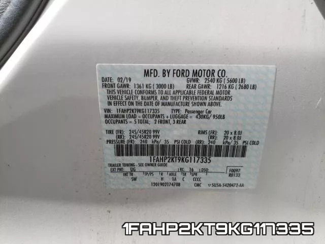 1FAHP2KT9KG117335 фото 2