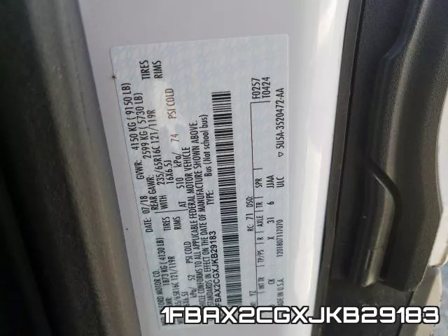 1FBAX2CGXJKB29183 фото 2