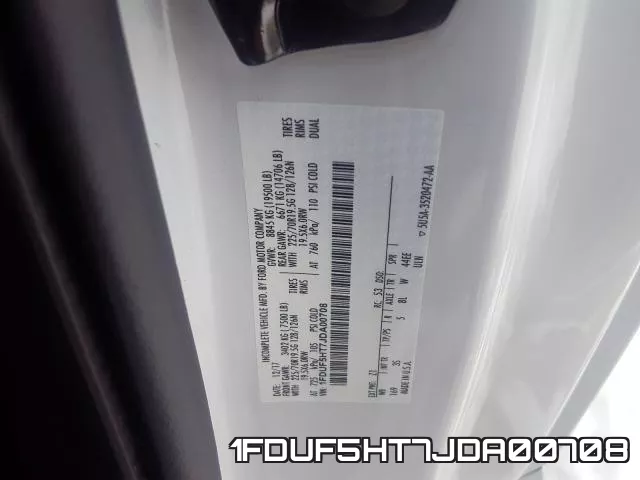 1FDUF5HT7JDA00708 фото 2
