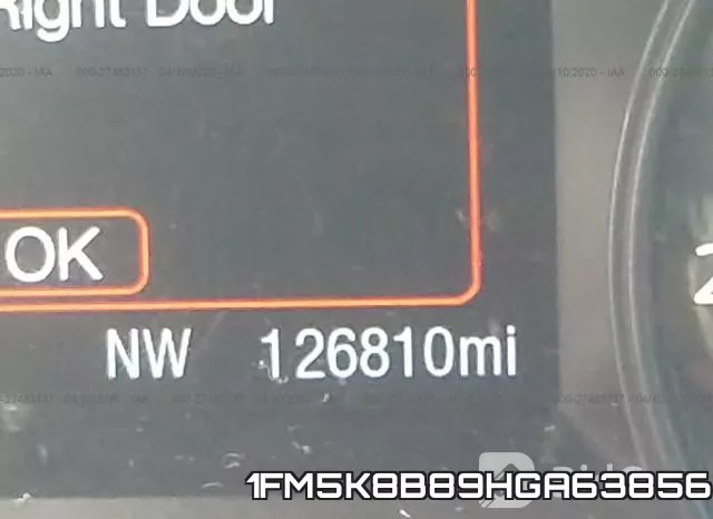 1FM5K8B89HGA63856 фото 8