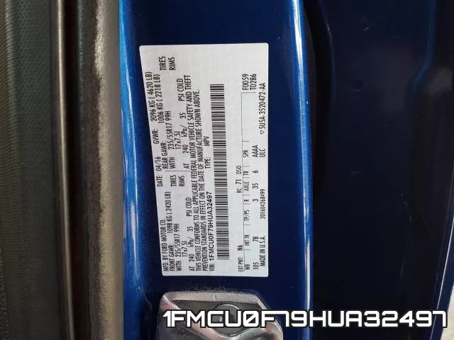1FMCU0F79HUA32497 фото 2