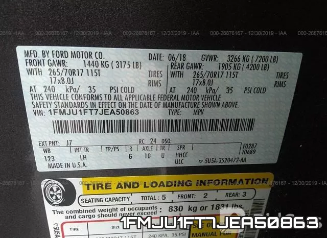 1FMJU1FT7JEA50863 фото 10