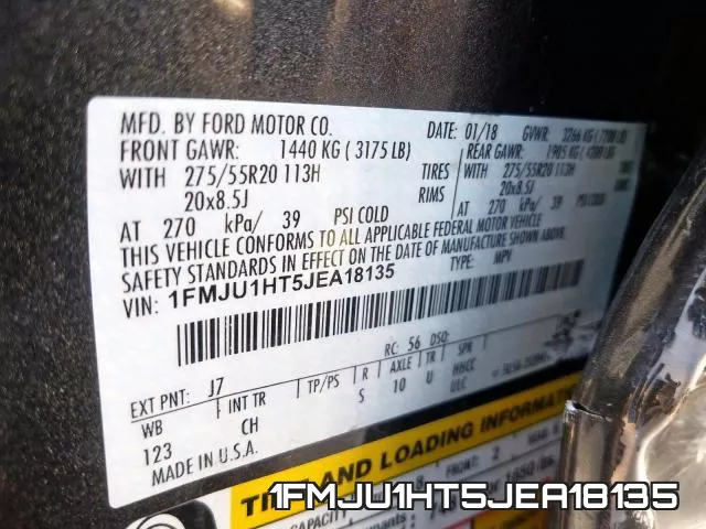 1FMJU1HT5JEA18135 фото 2